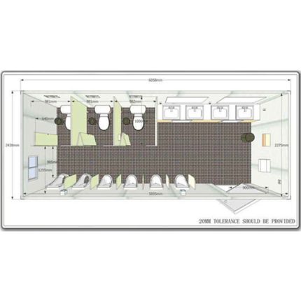 mobile toilet container-free design service